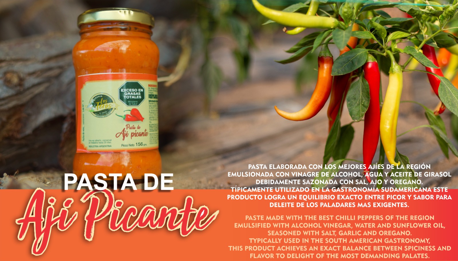 Pasta de aji. Granja los teros